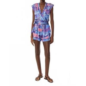 NEW POUPETTE ST BARTH anaik romper in blue ashanti